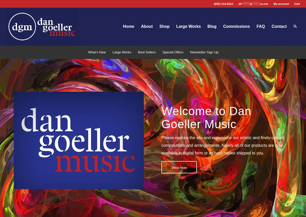 Store homepage