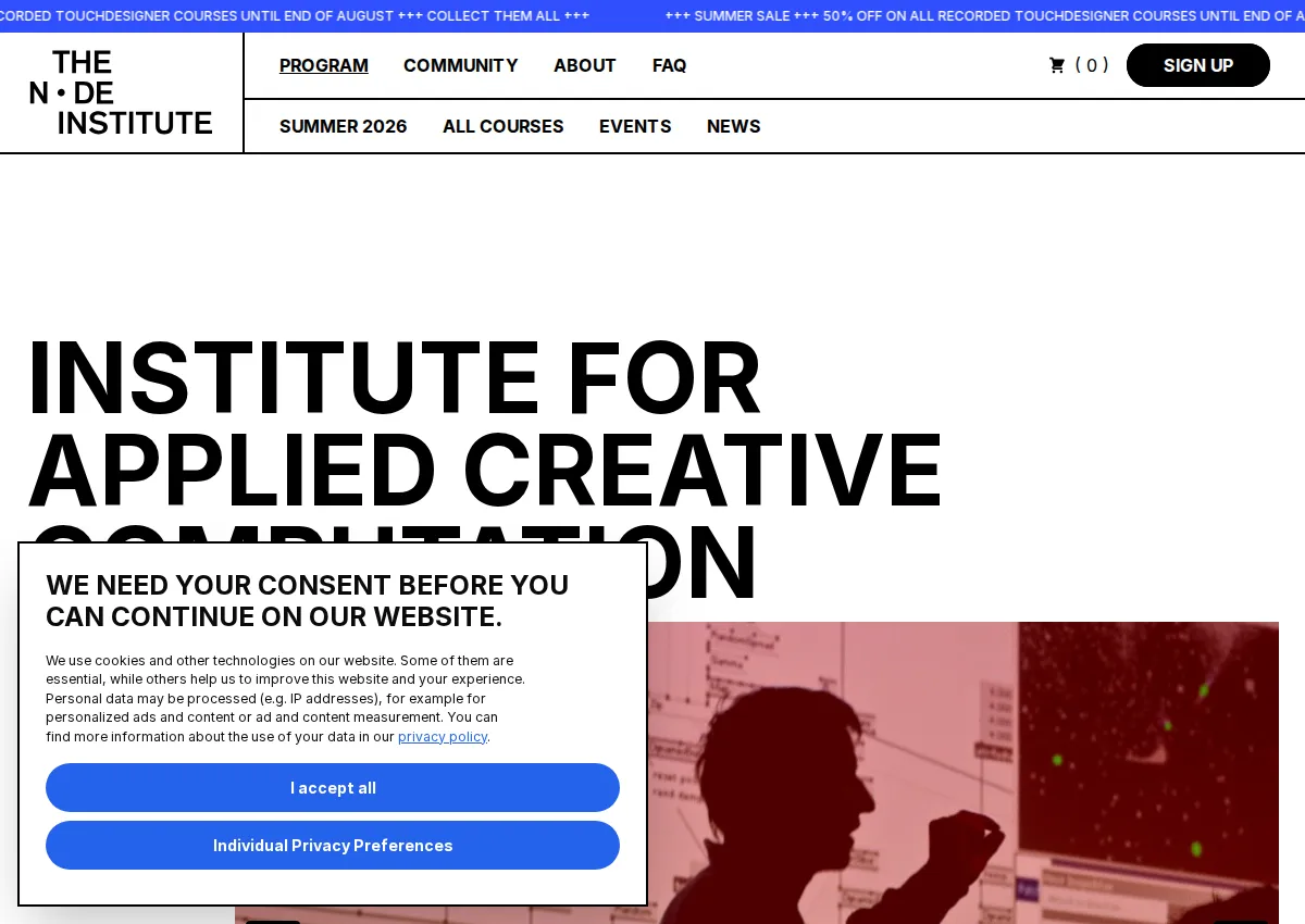 Store homepage