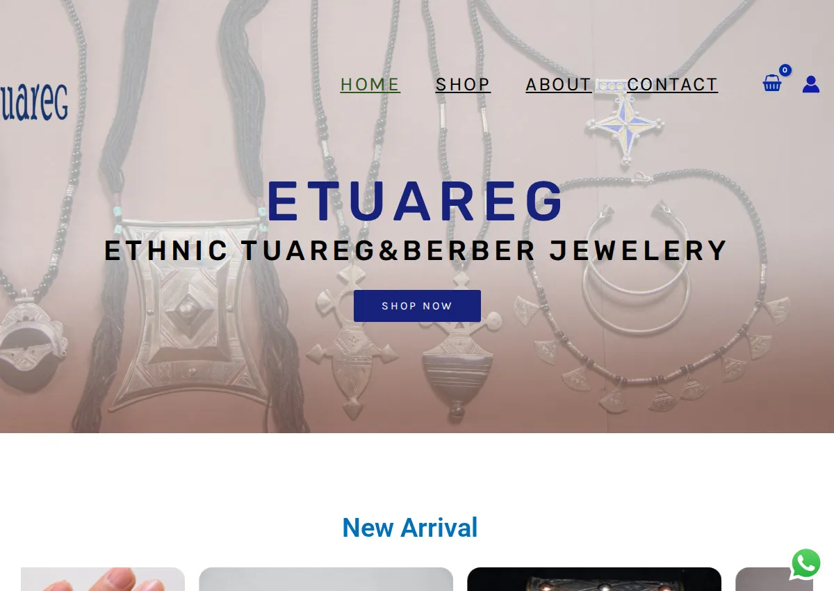 Store homepage