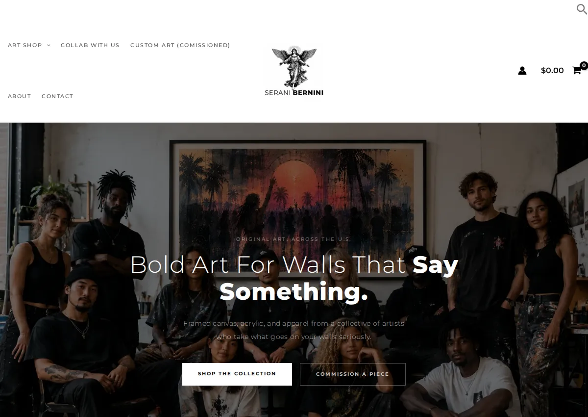 Store homepage