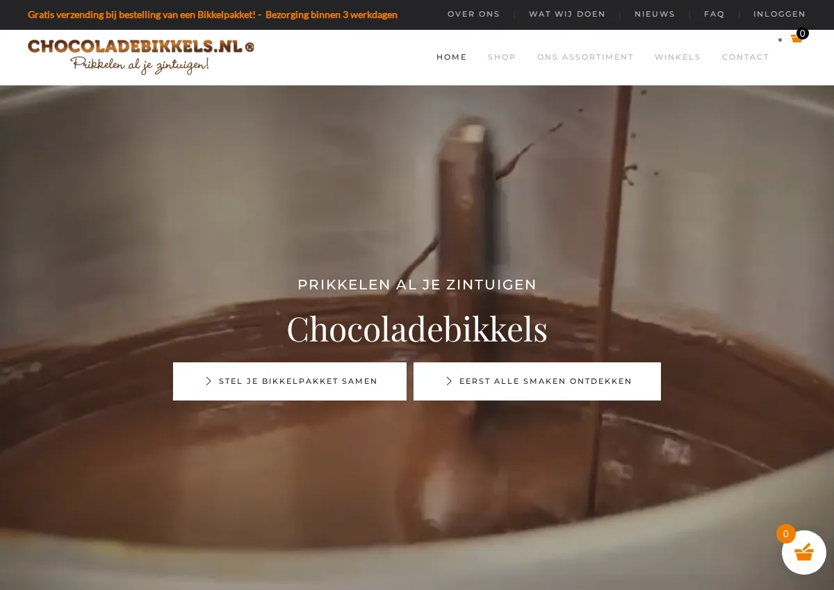 Store homepage