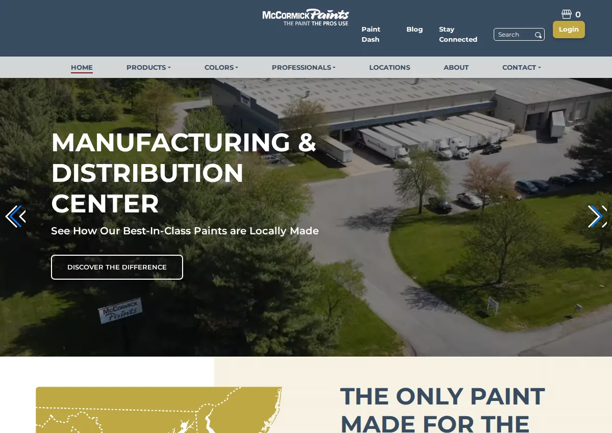 Store homepage
