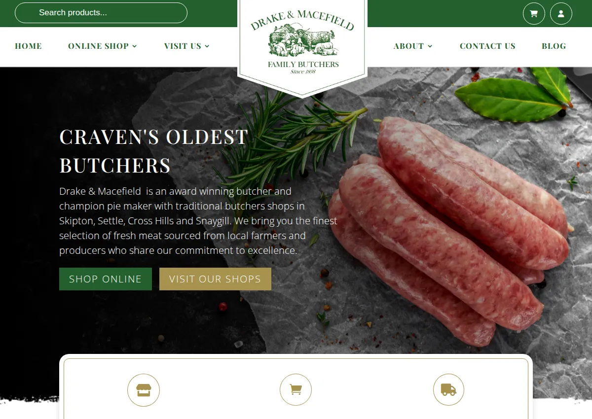 Store homepage