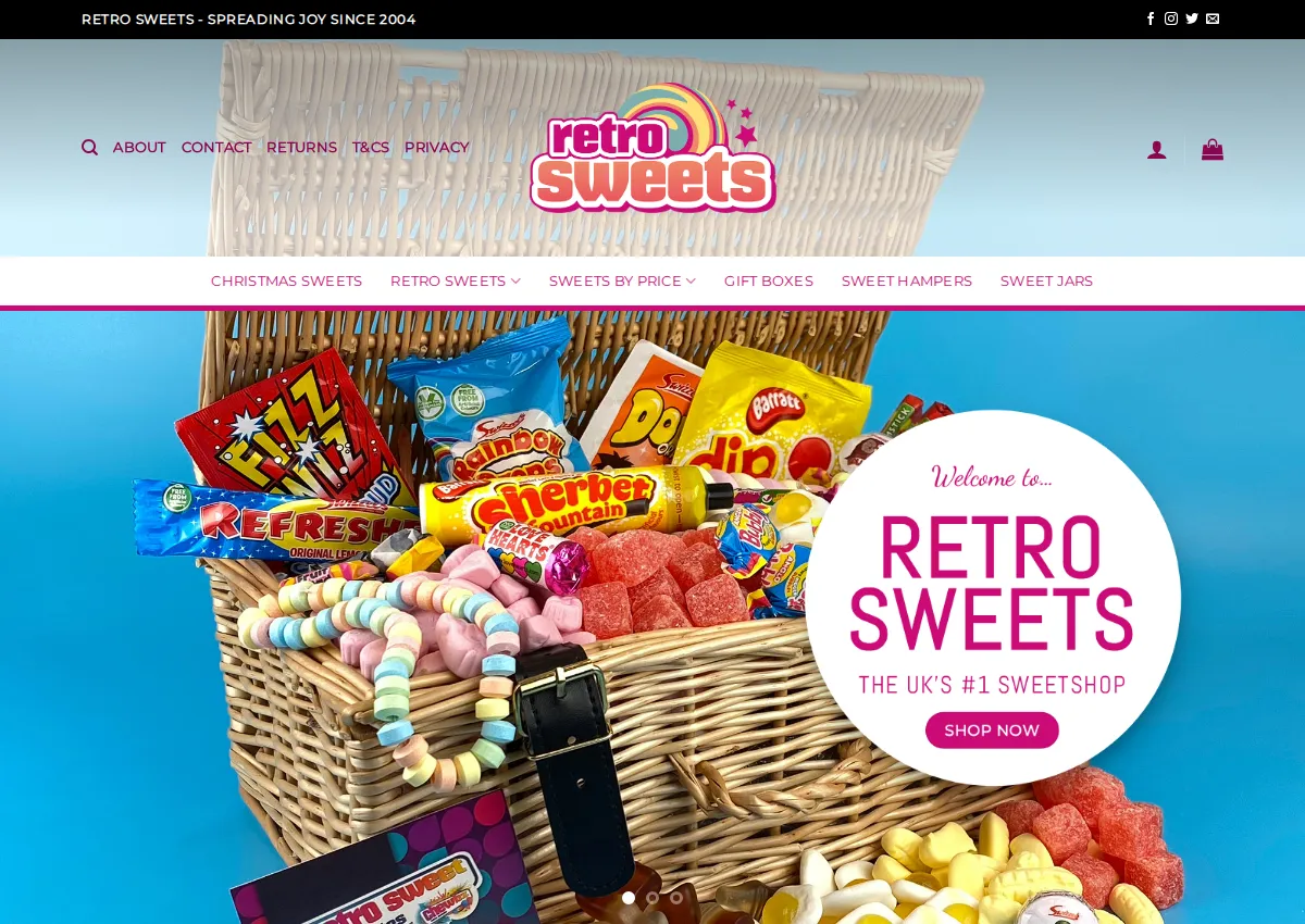 Store homepage