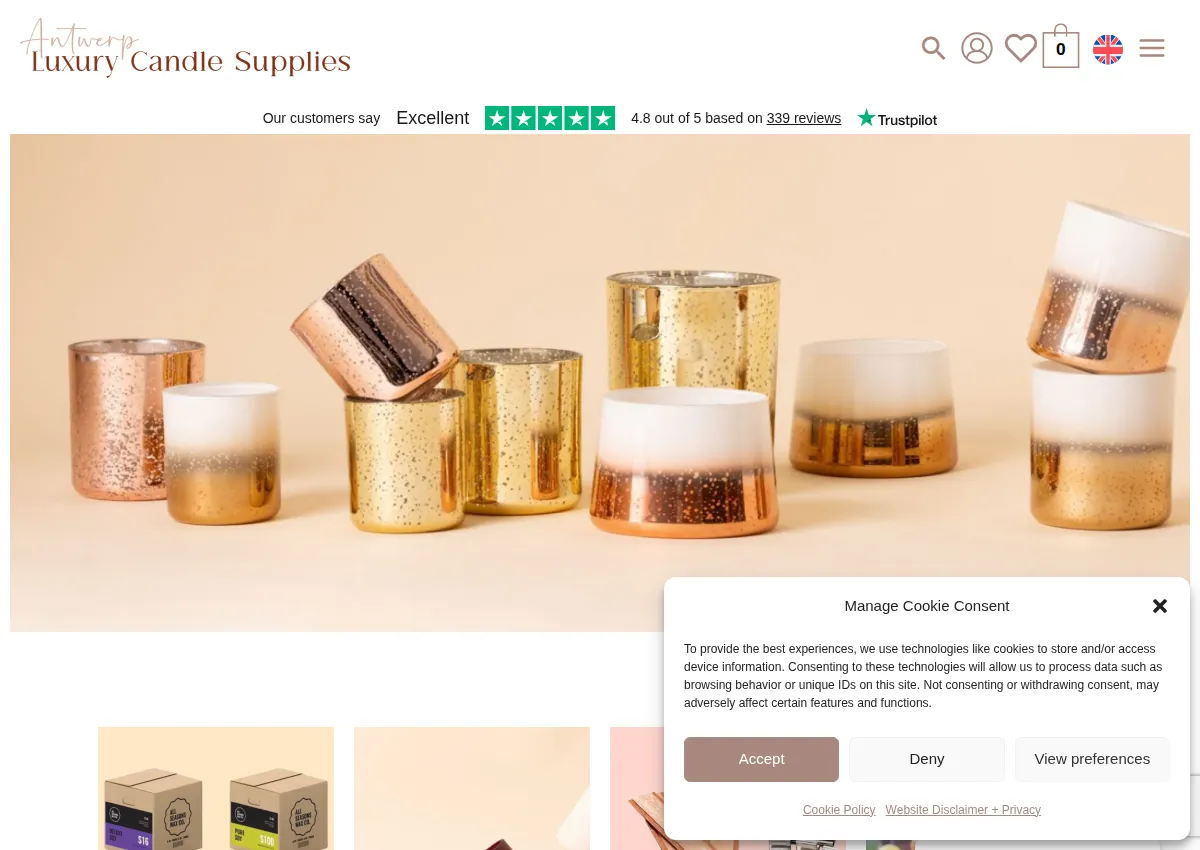 Store homepage