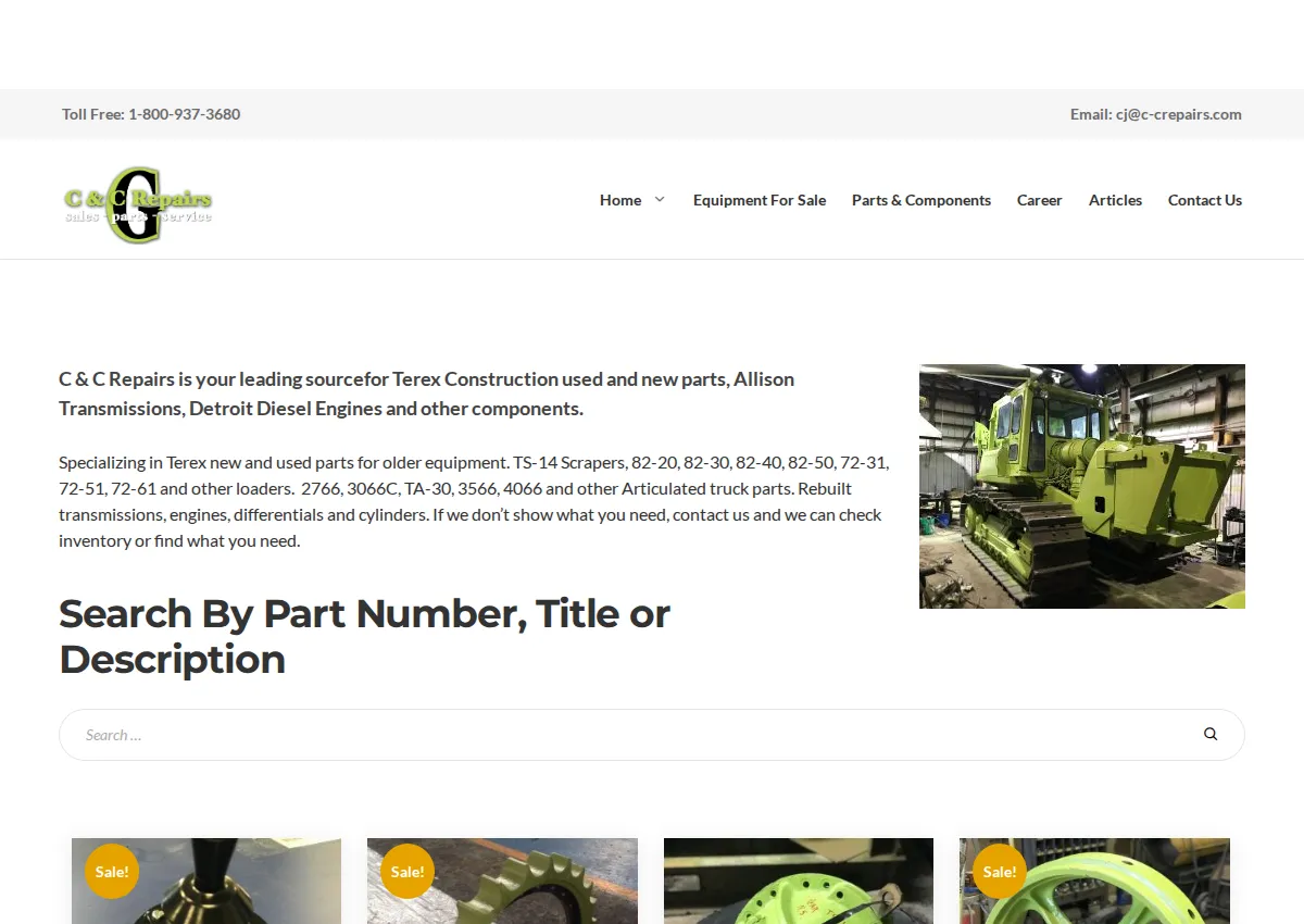 Store homepage