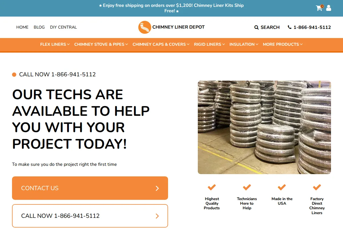 Store homepage