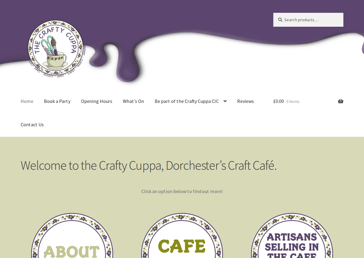Store homepage