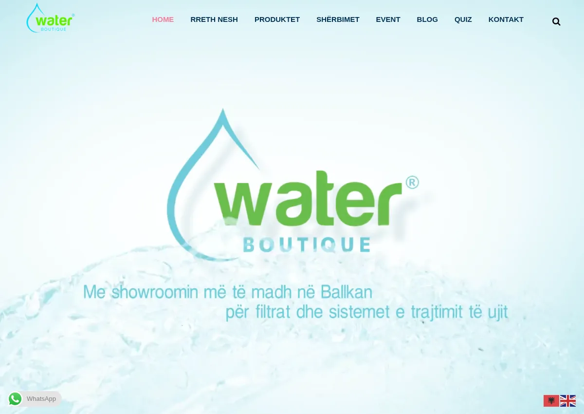 Store homepage