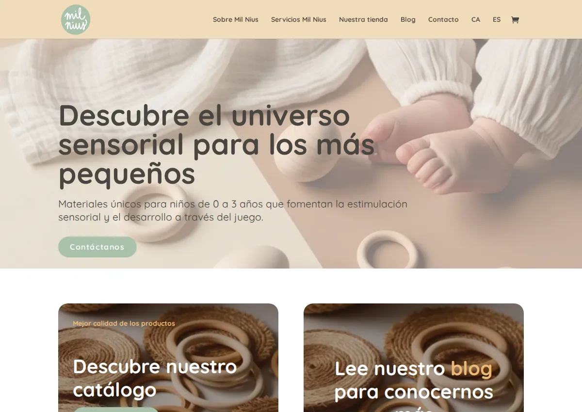 Store homepage