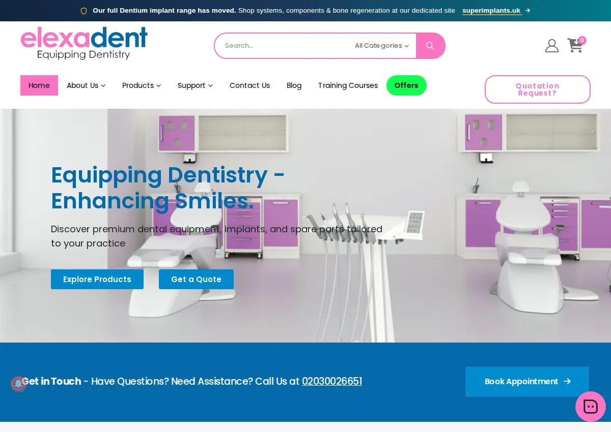 Store homepage