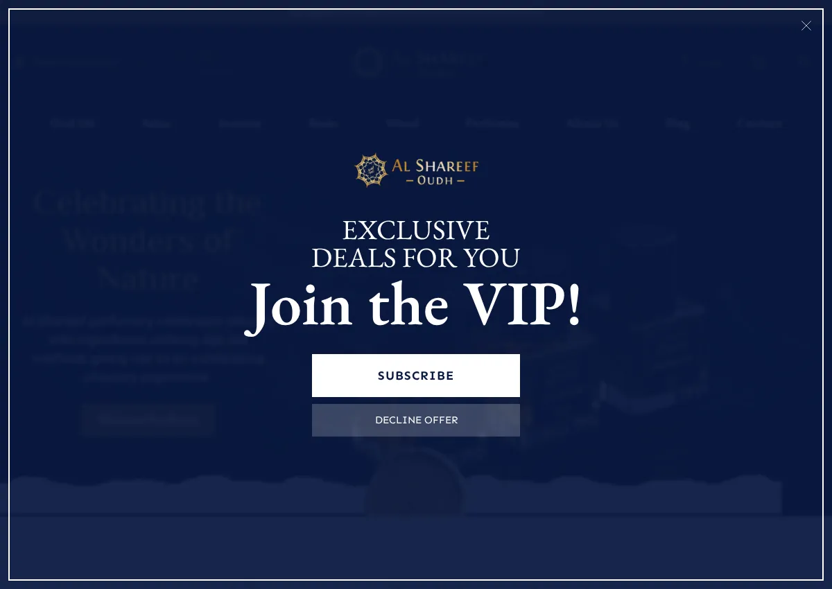 Store homepage
