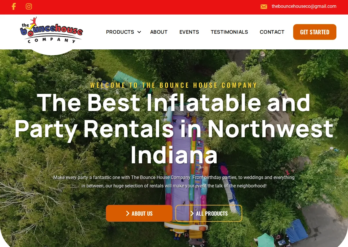 Store homepage