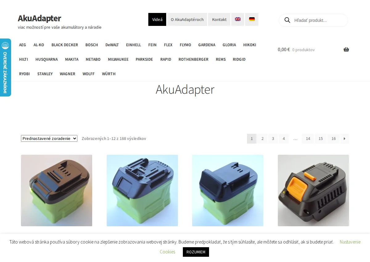 Store homepage