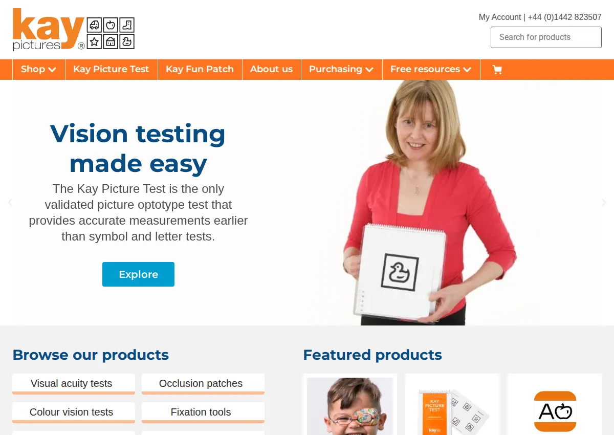 Store homepage