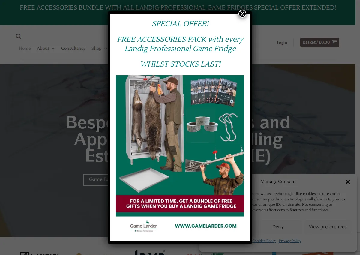 Store homepage
