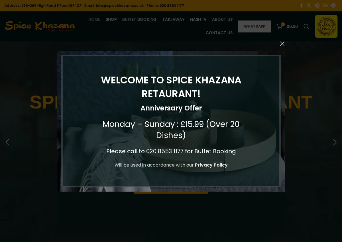 Store homepage