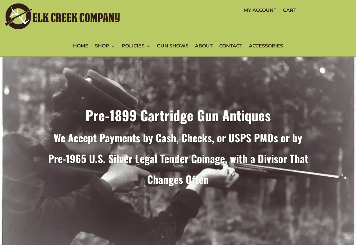 Store homepage