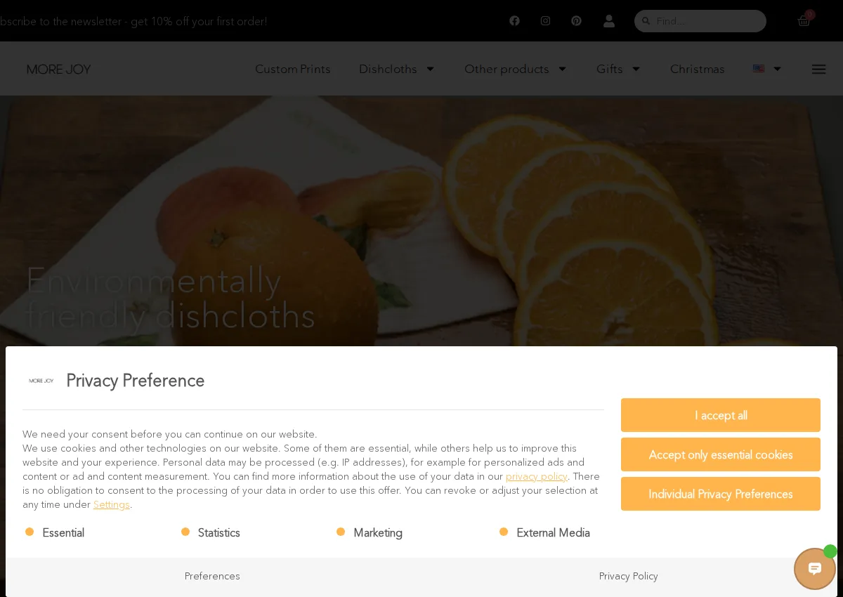 Store homepage