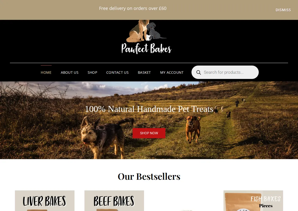 Store homepage