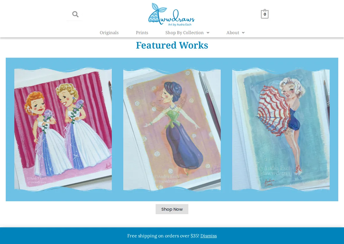 Store homepage