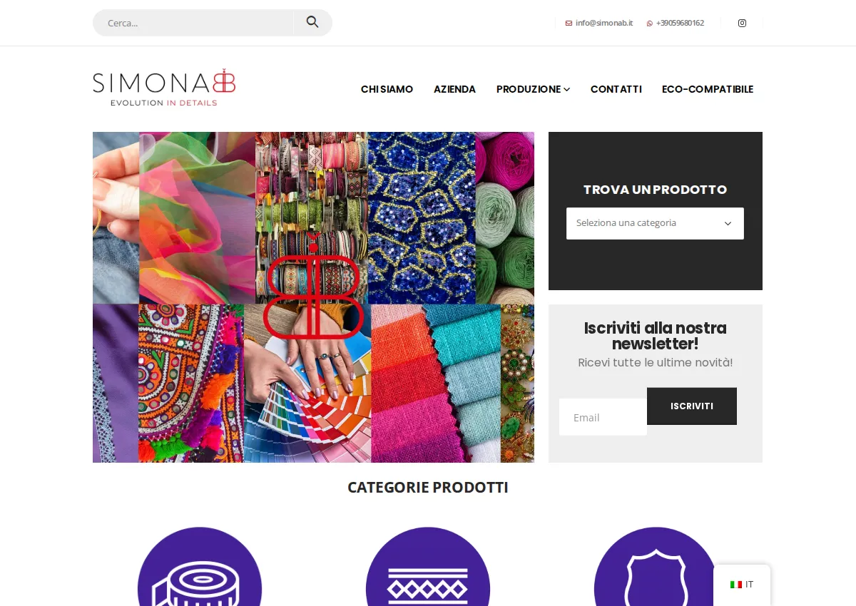 Store homepage