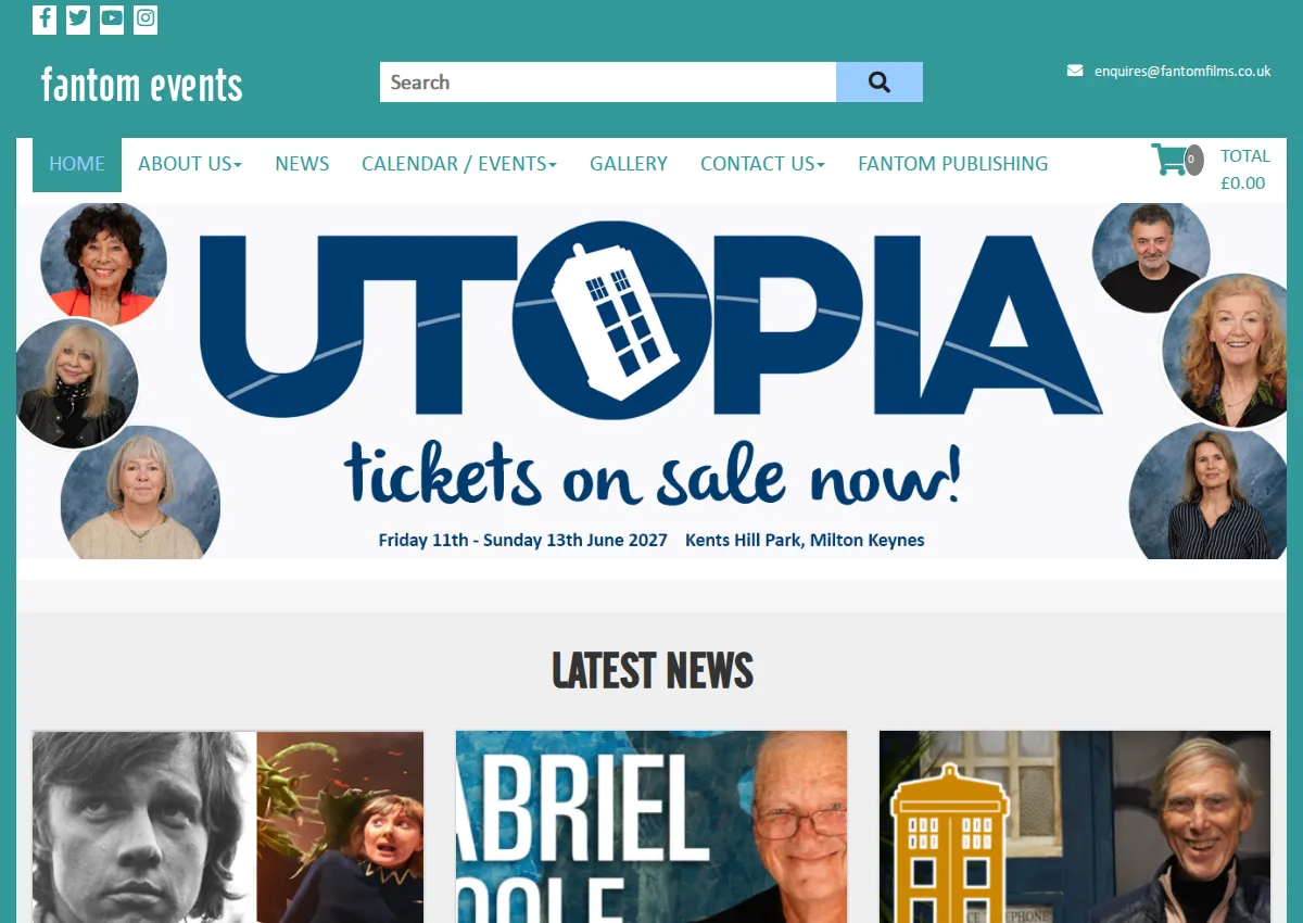 Store homepage