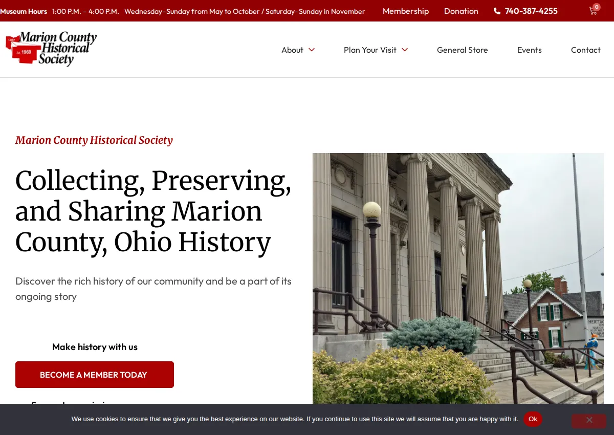 Store homepage