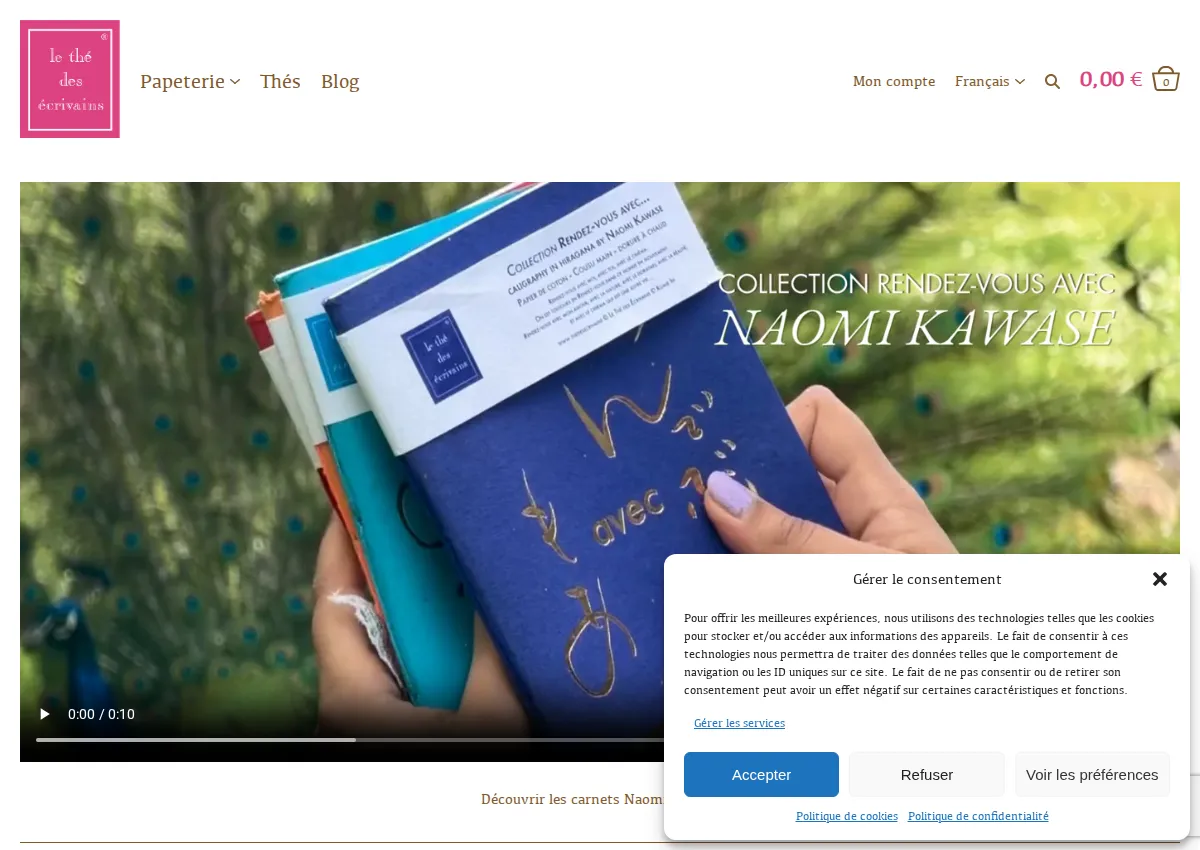 Store homepage