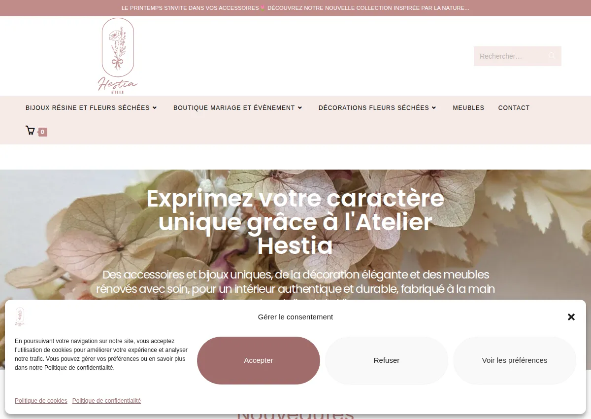Store homepage