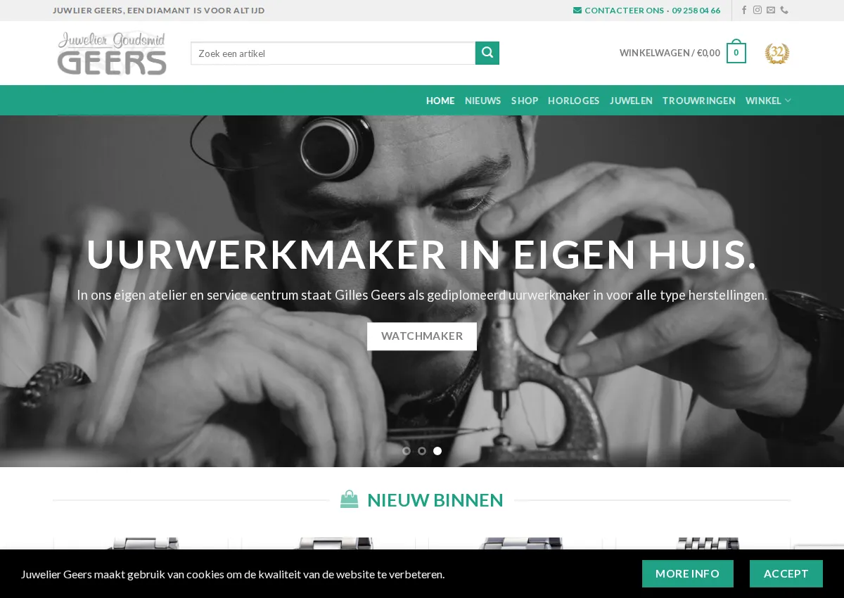 Store homepage