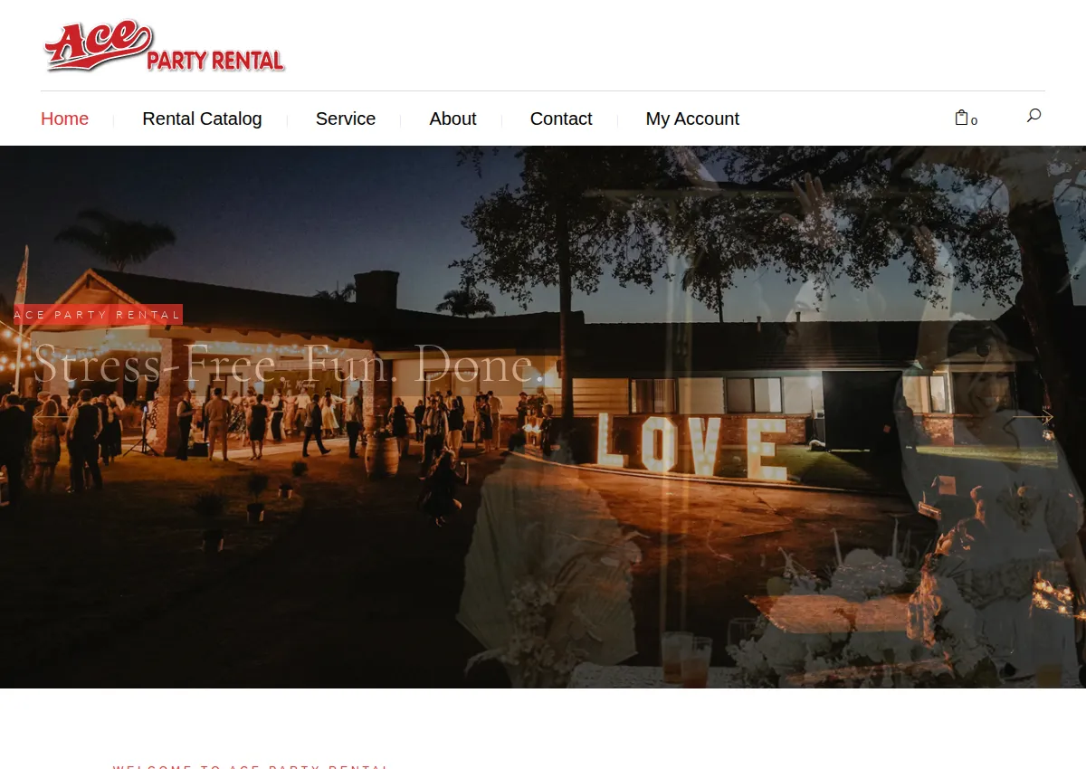 Store homepage