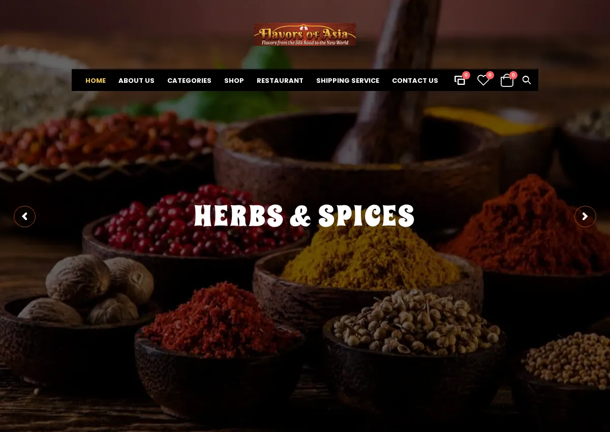 Store homepage