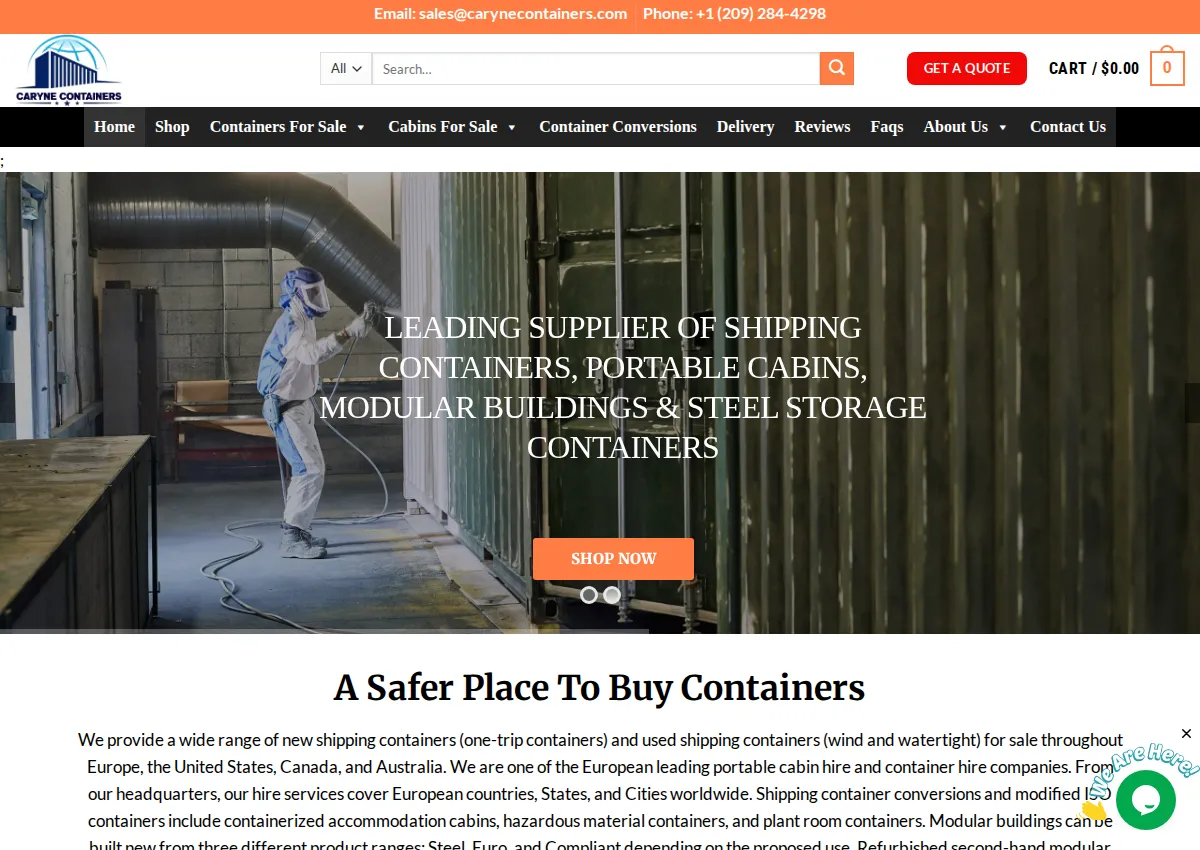 Store homepage