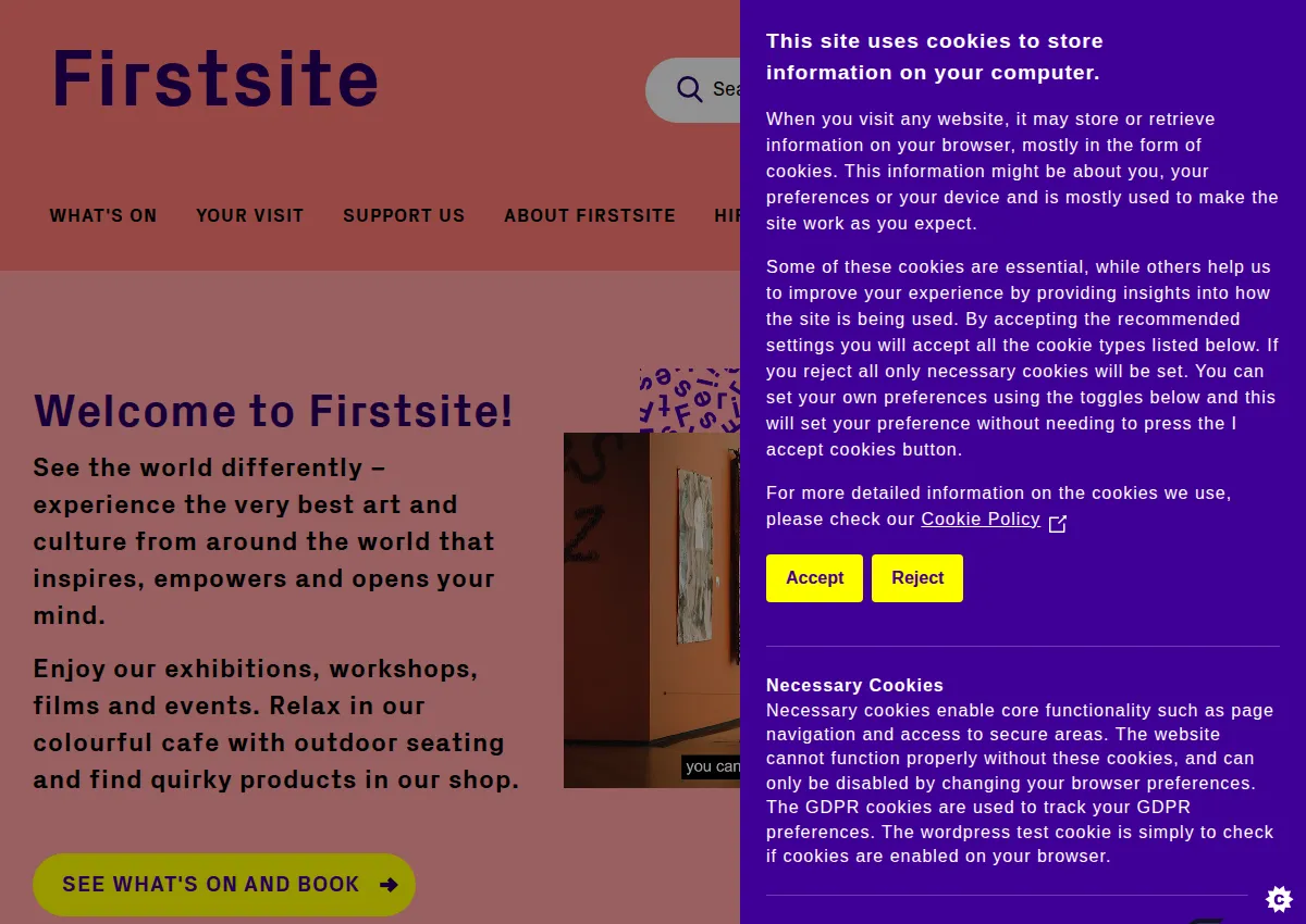 Store homepage