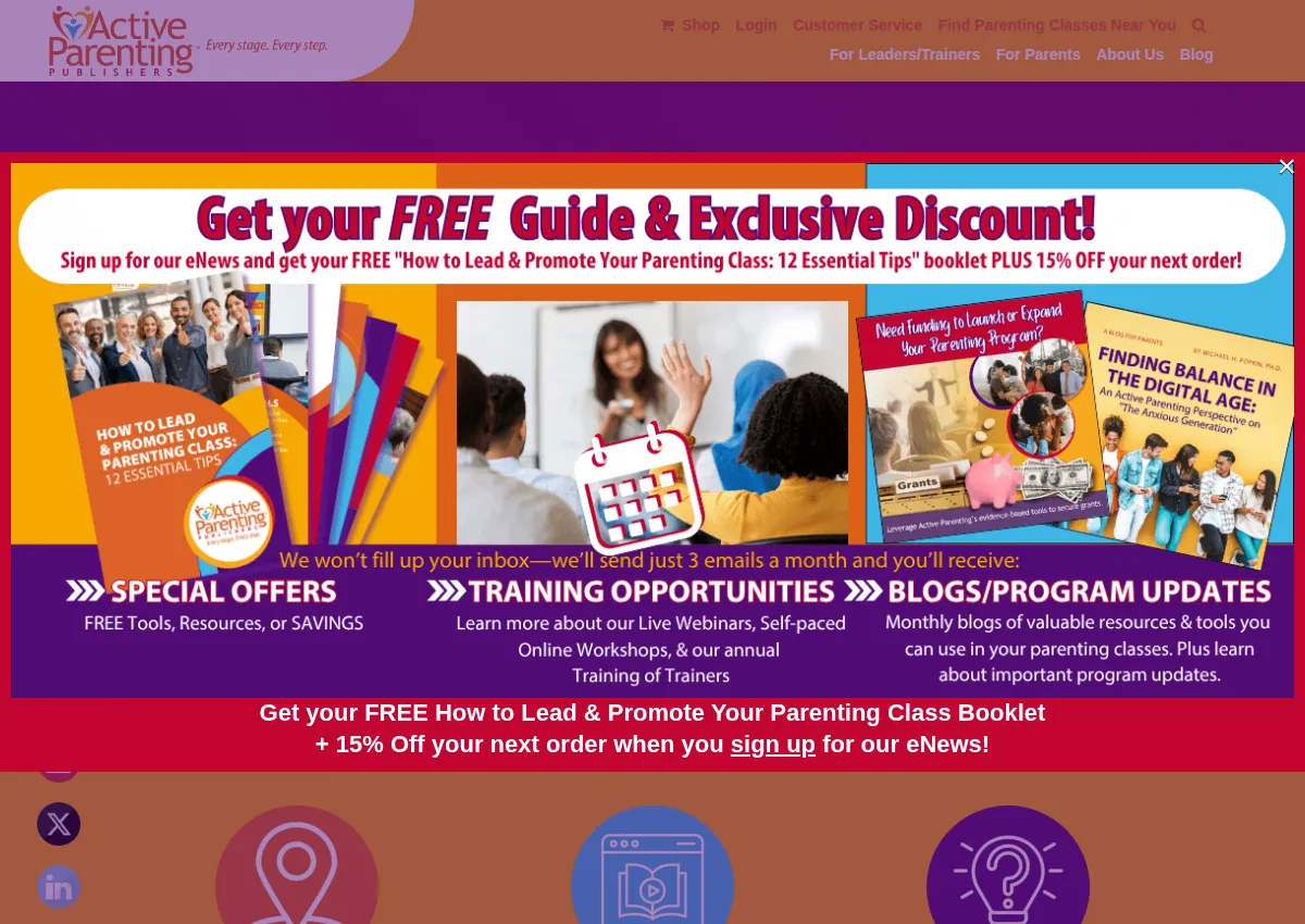 Store homepage