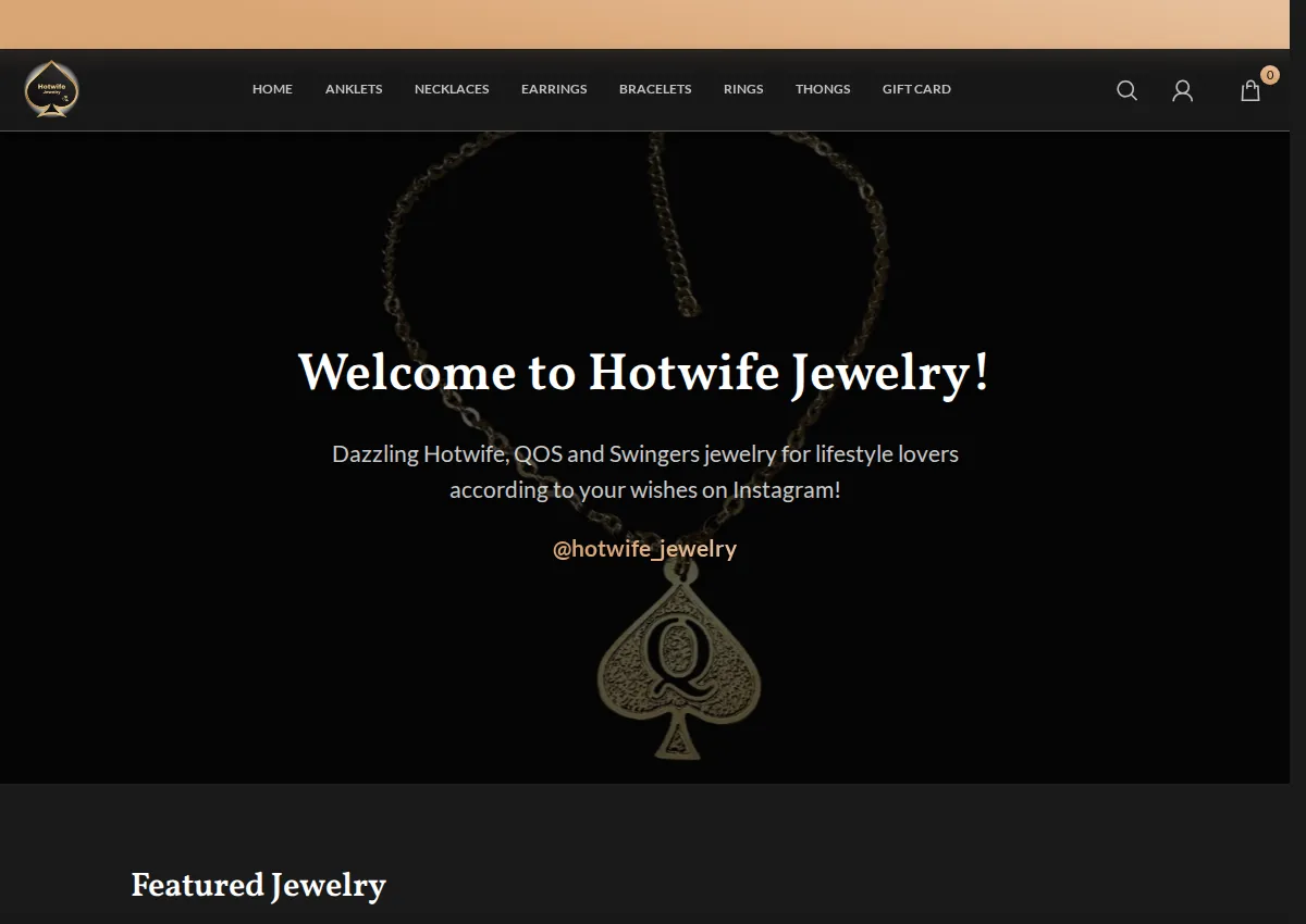 Store homepage