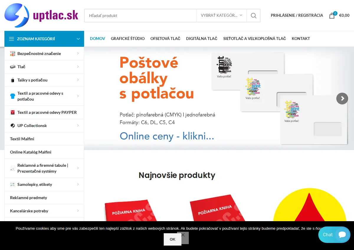 Store homepage