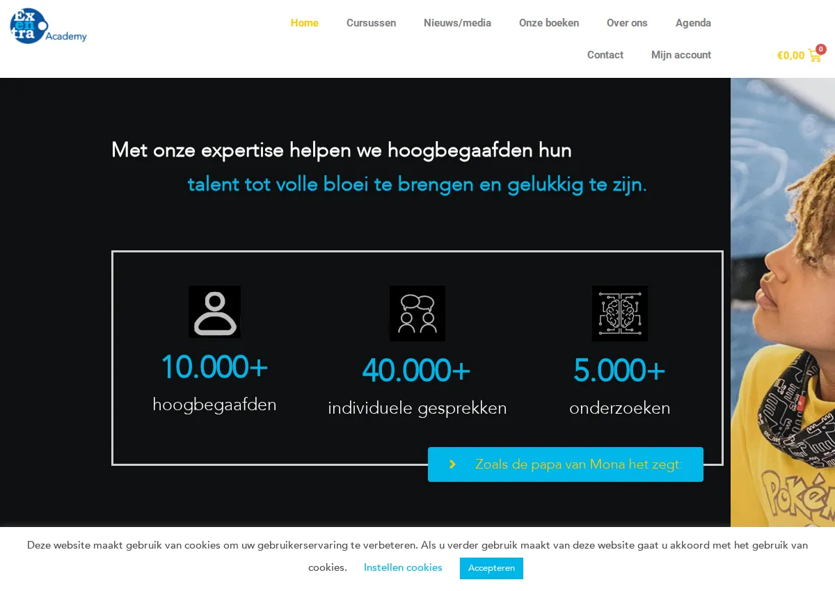 Store homepage