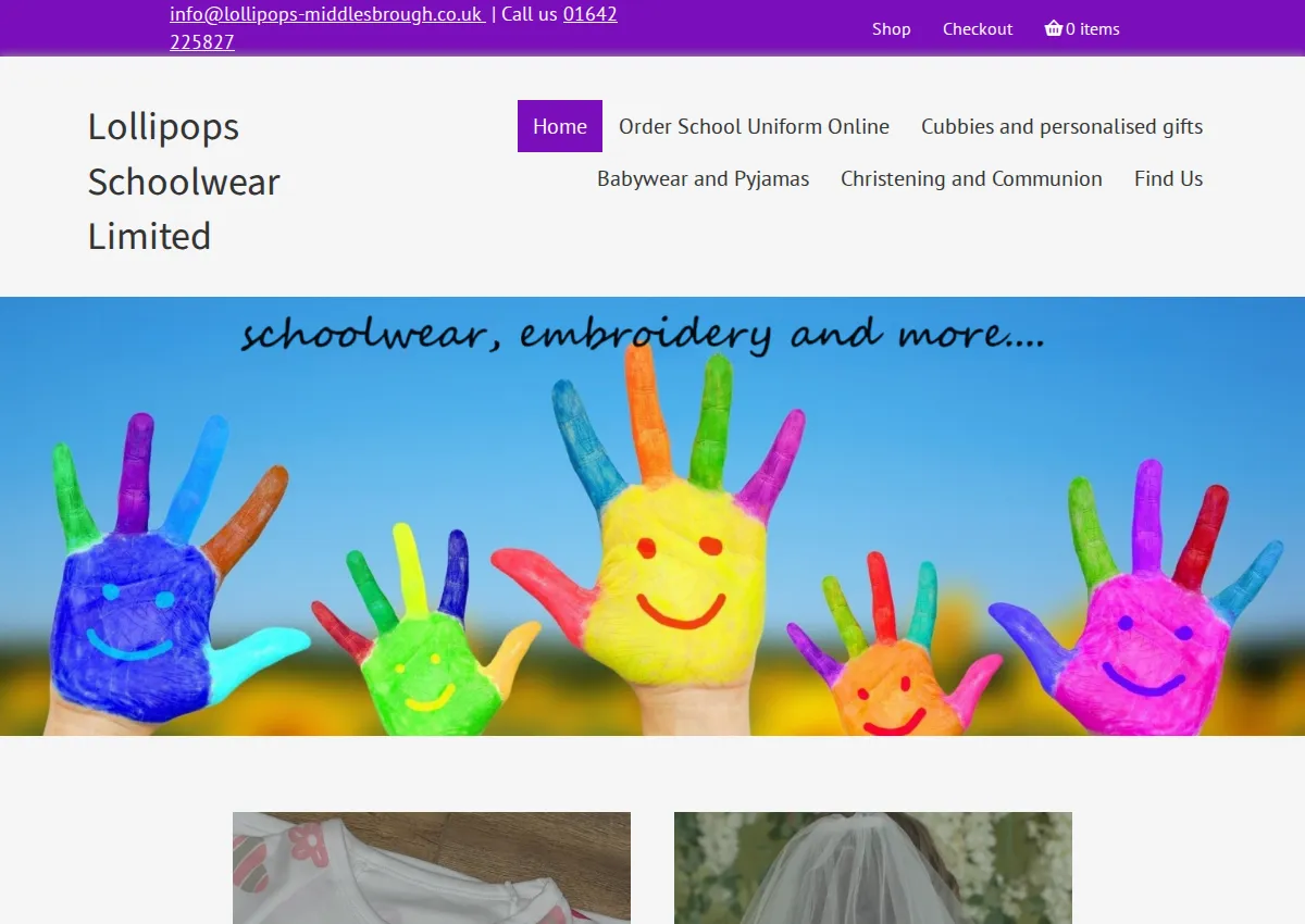 Store homepage