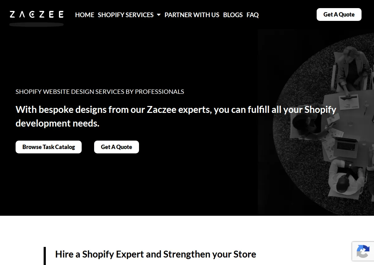 Store homepage
