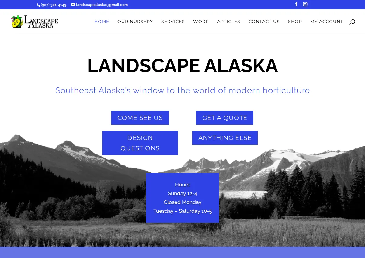 Store homepage