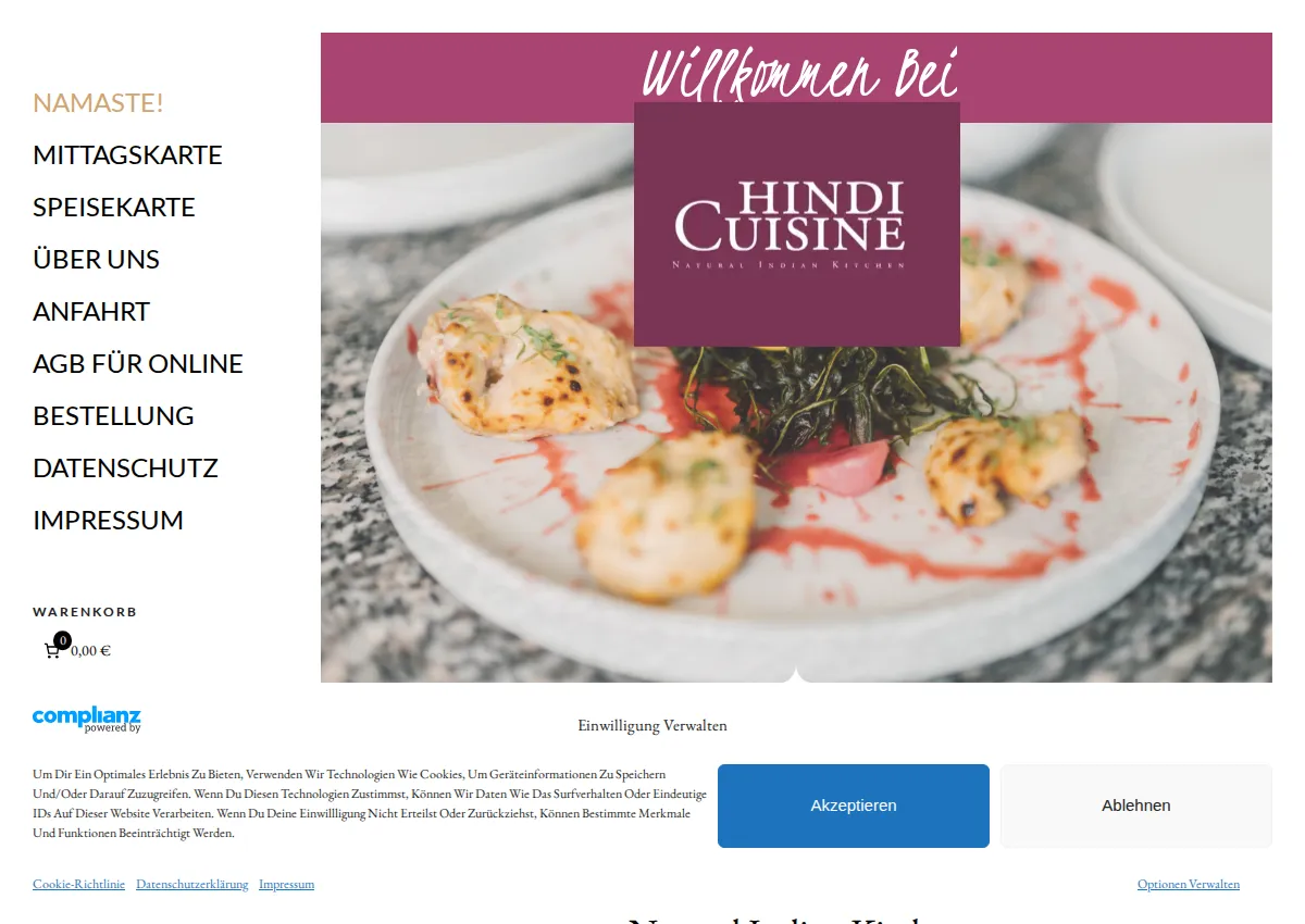 Store homepage