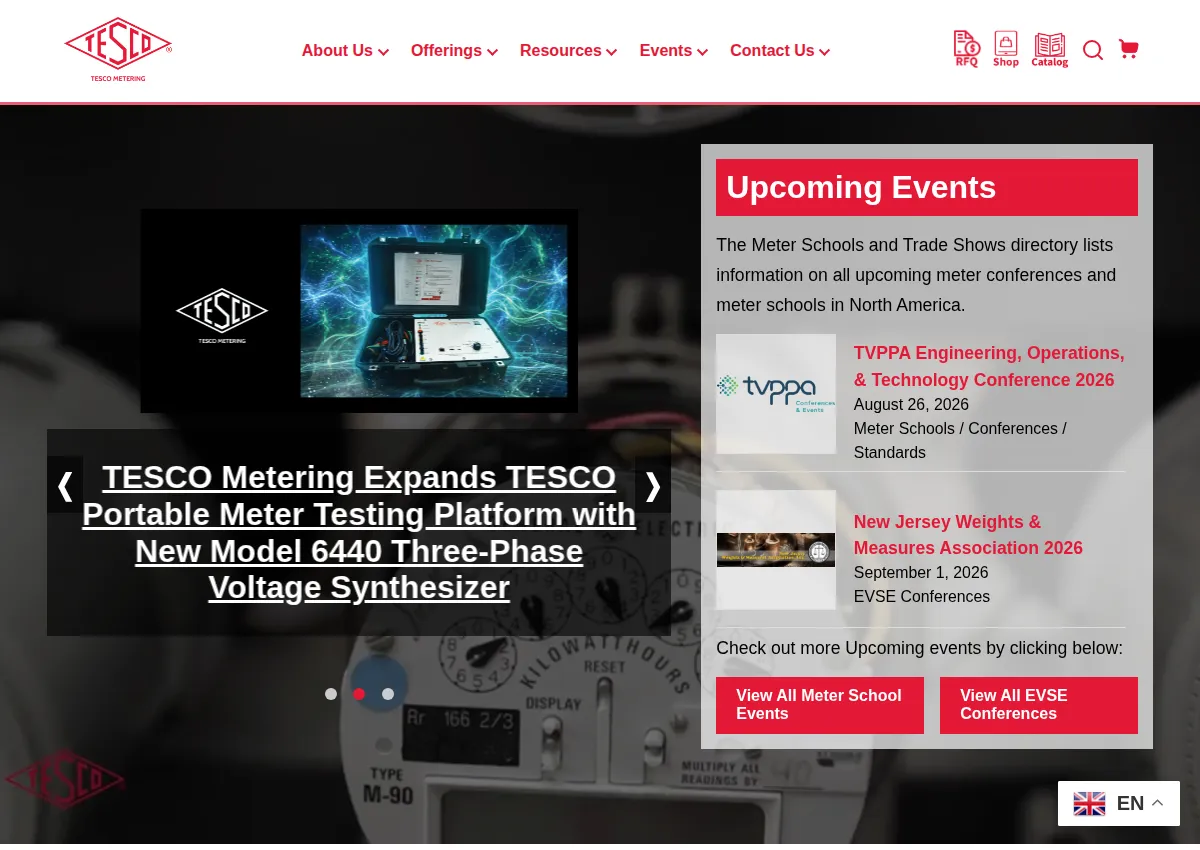 Store homepage