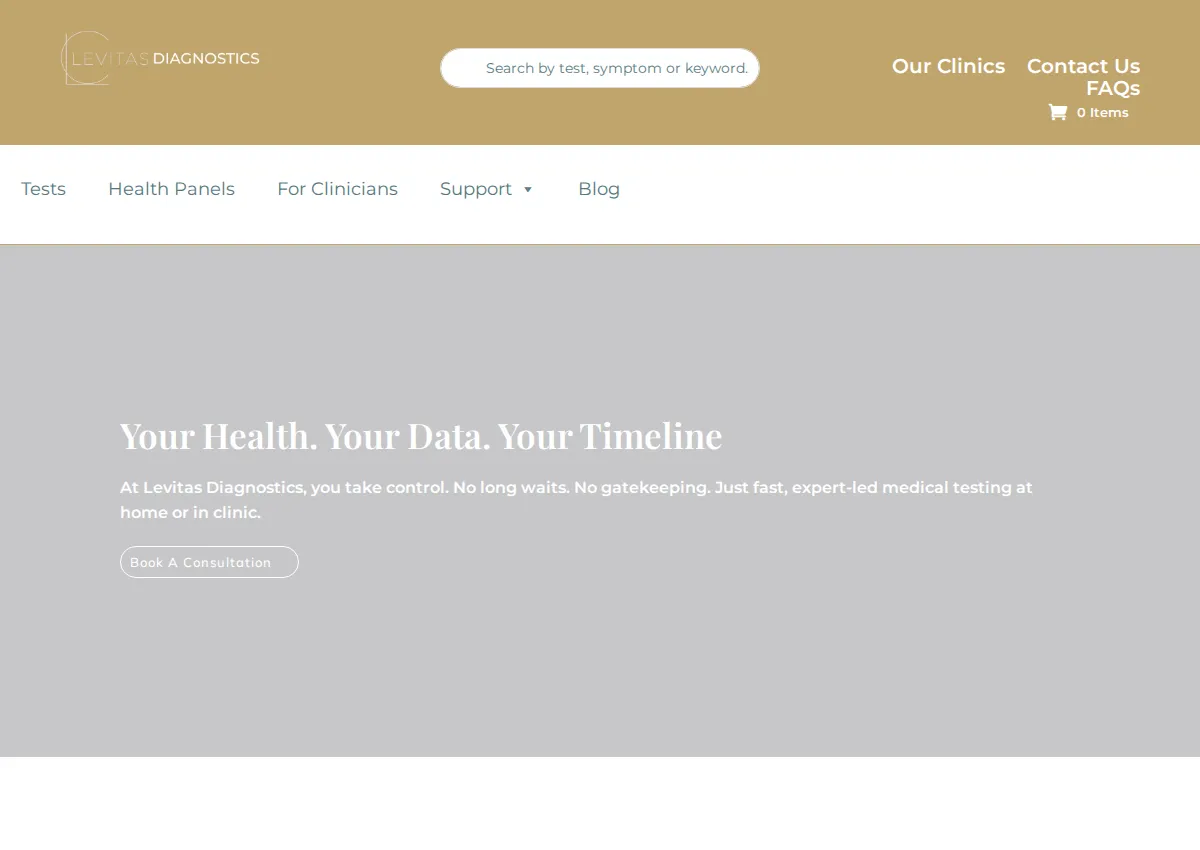 Store homepage