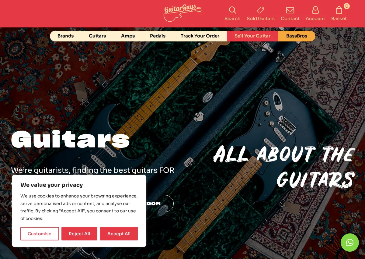 Store homepage