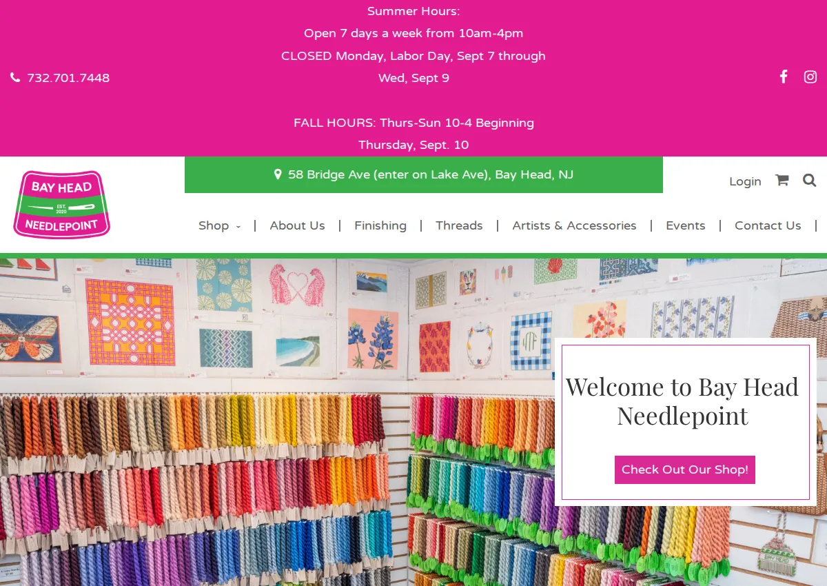 Store homepage