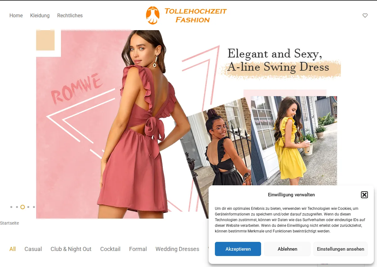 Store homepage