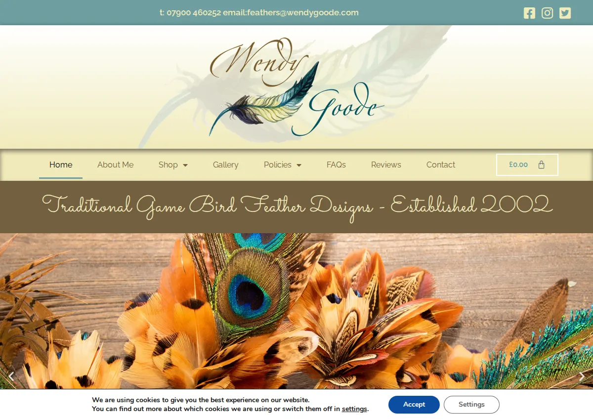 Store homepage