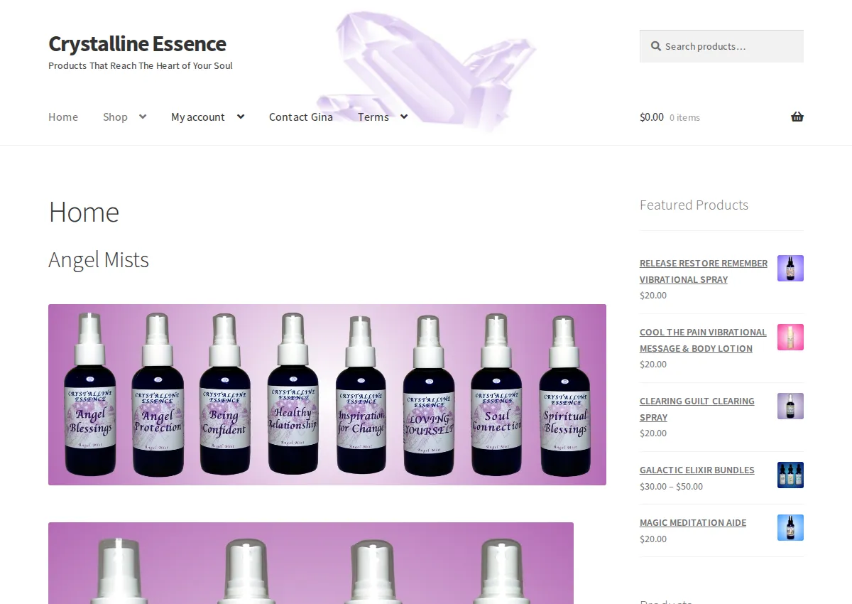 Store homepage